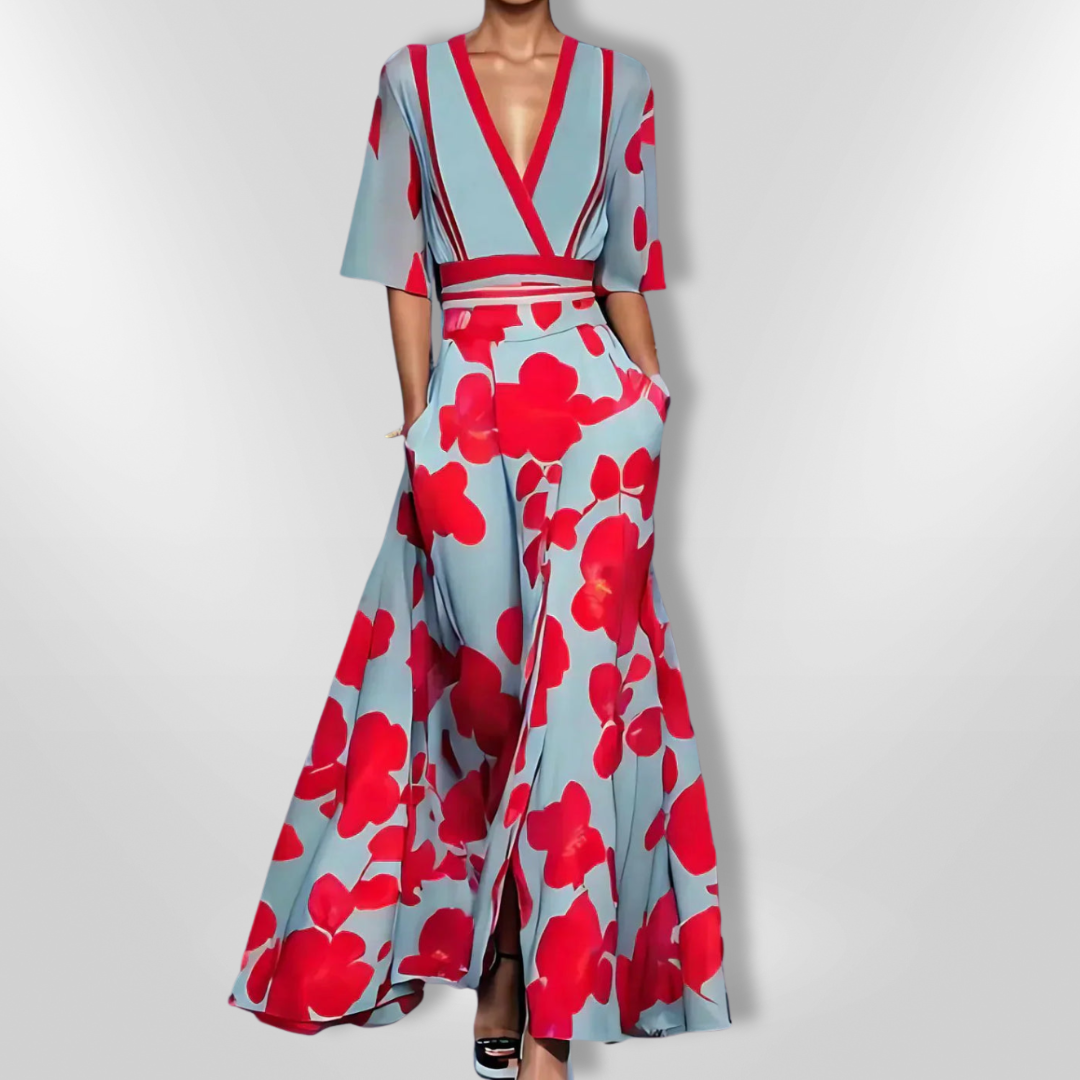 JADE | Elegancka Sukienka w Kwiaty