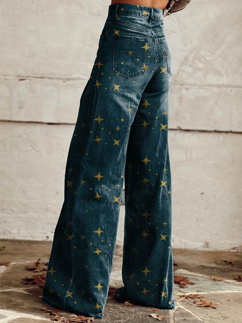 Sabina | Eleganckie spodnie boho z rozszerzanymi nogawkami