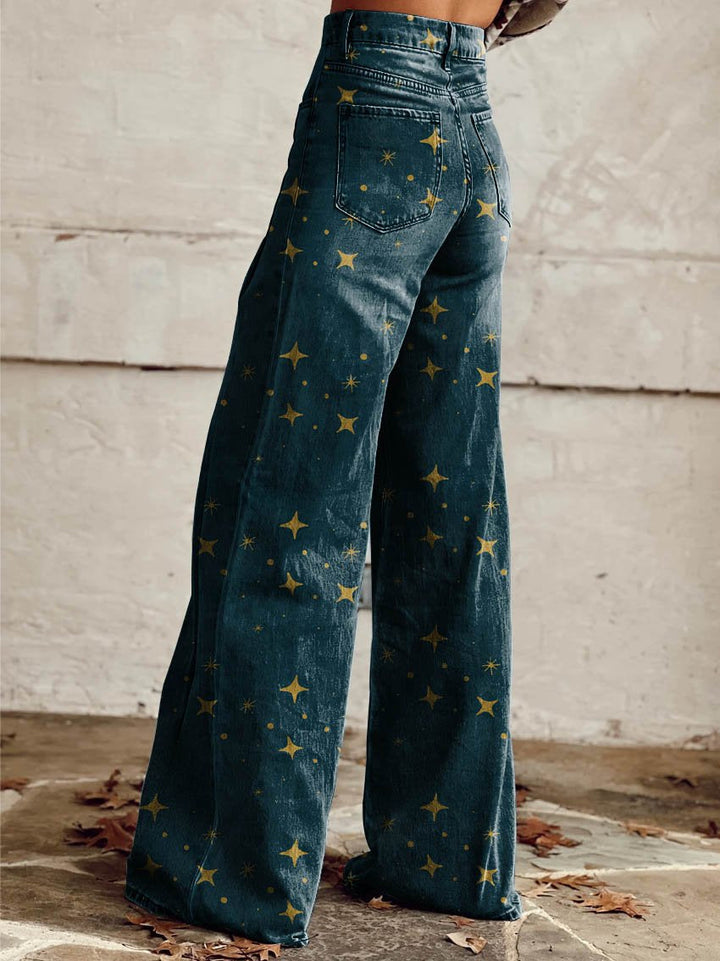 Sabina | Eleganckie spodnie boho z rozszerzanymi nogawkami