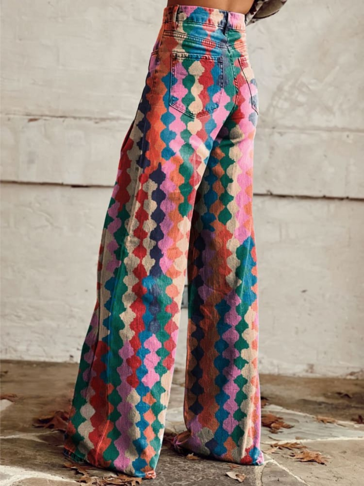 BETH™ - Intensywne Boho Spodnie Szerokie