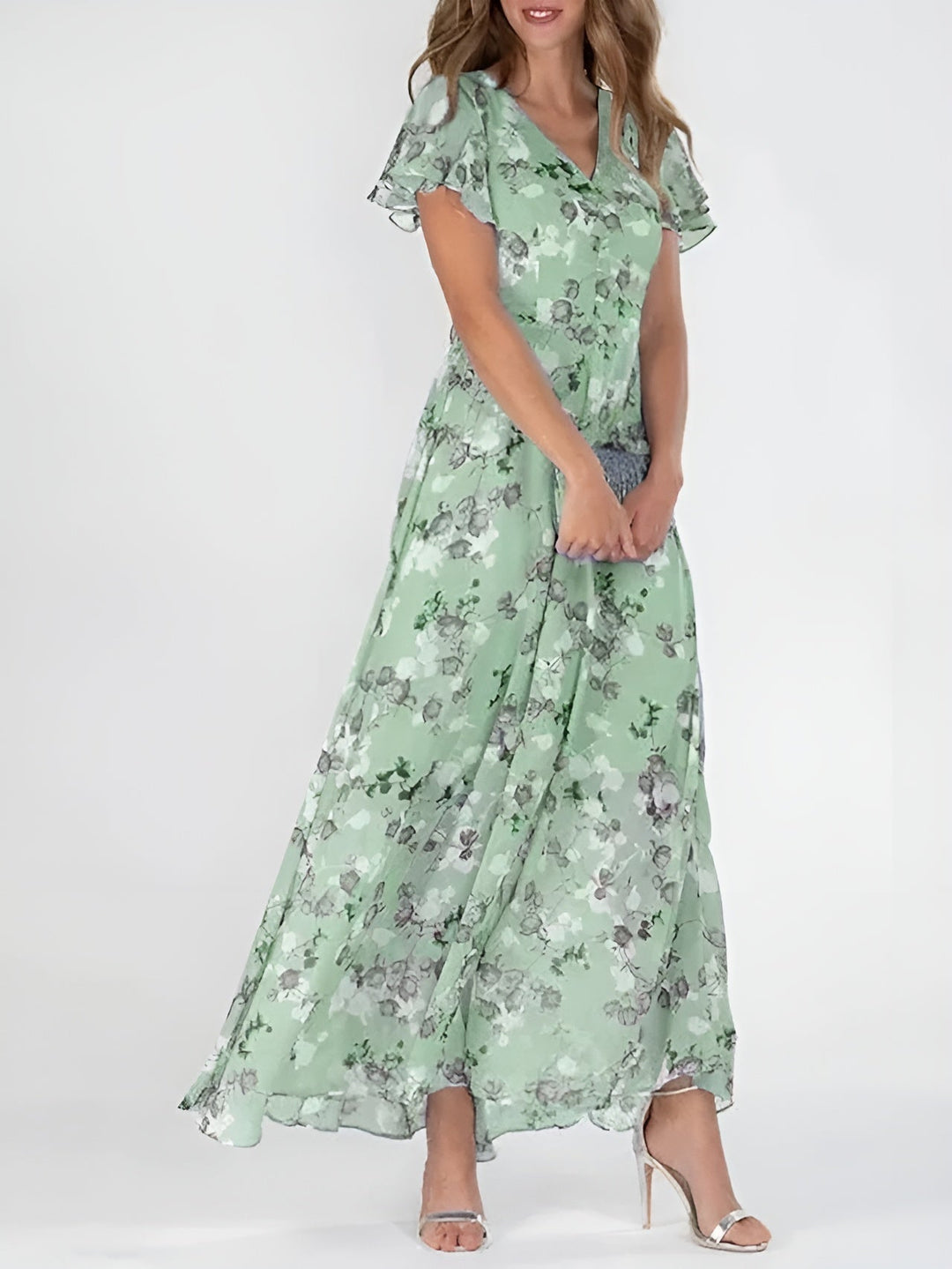 Violetta | Elegancka sukienka zakrywająca brzuch