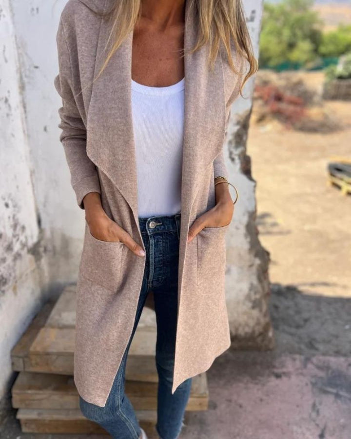 EIGONA - KARDIGAN Z KLAPAMI W STYLU CASUAL
