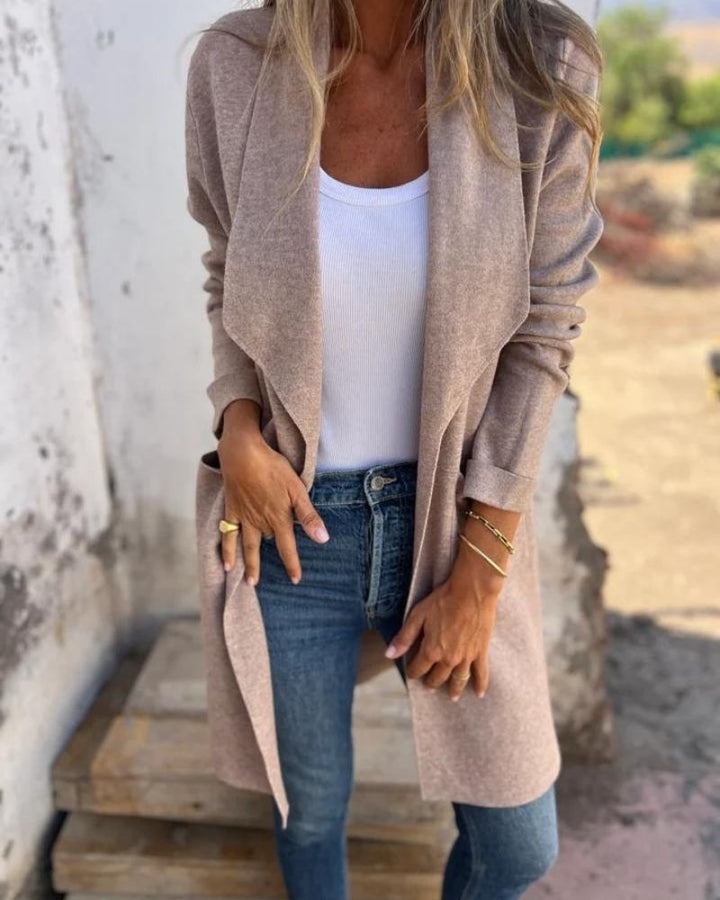 EIGONA - KARDIGAN Z KLAPAMI W STYLU CASUAL