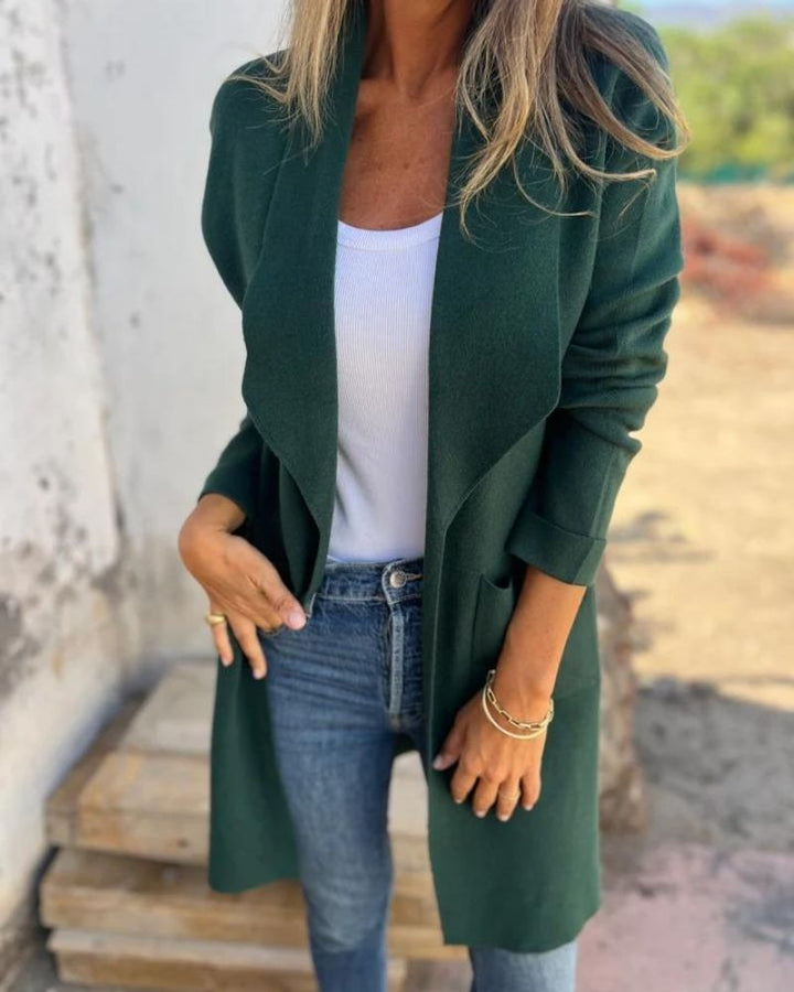EIGONA - KARDIGAN Z KLAPAMI W STYLU CASUAL