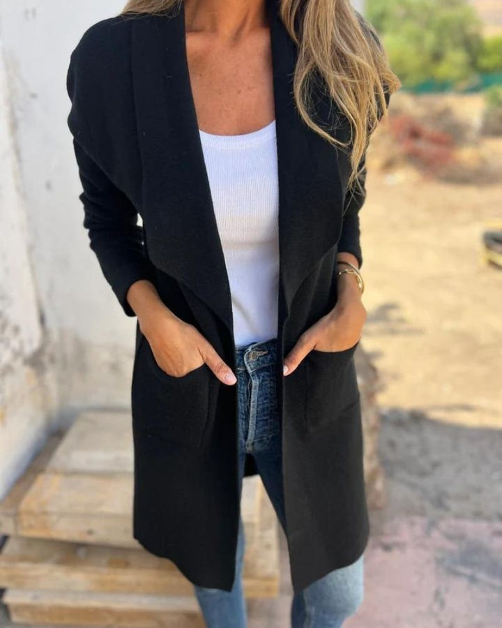 EIGONA - KARDIGAN Z KLAPAMI W STYLU CASUAL