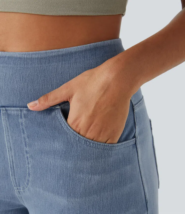 Solène™ | Luźne Jeansy z Szerokimi Nogawkami