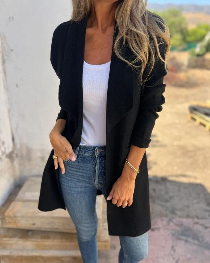 EIGONA - KARDIGAN Z KLAPAMI W STYLU CASUAL