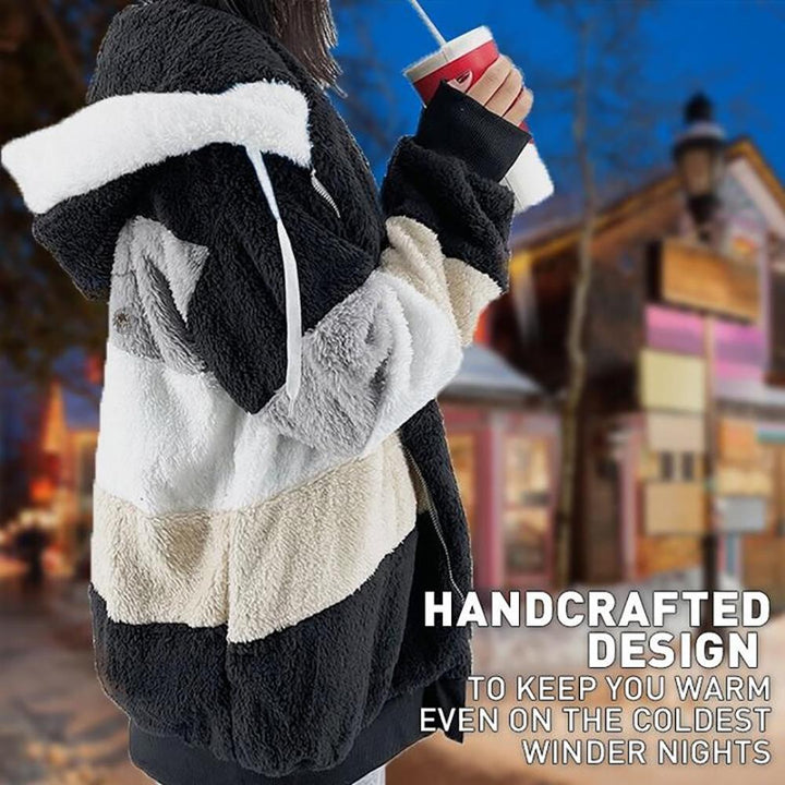 KAREN | Puchowy Ciepły Oversized Hoodie Płaszcz