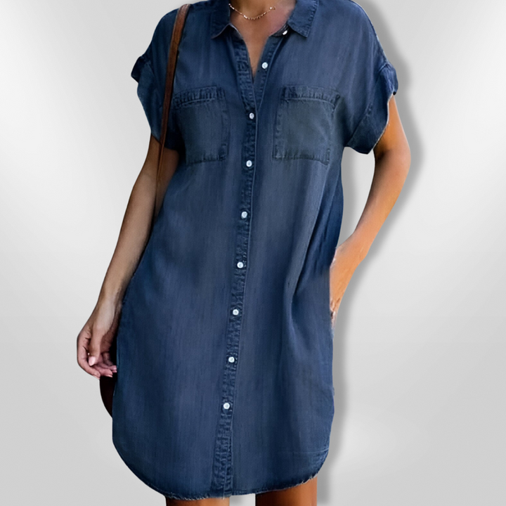 PAULINA | Letnia Sukienka z Denimu