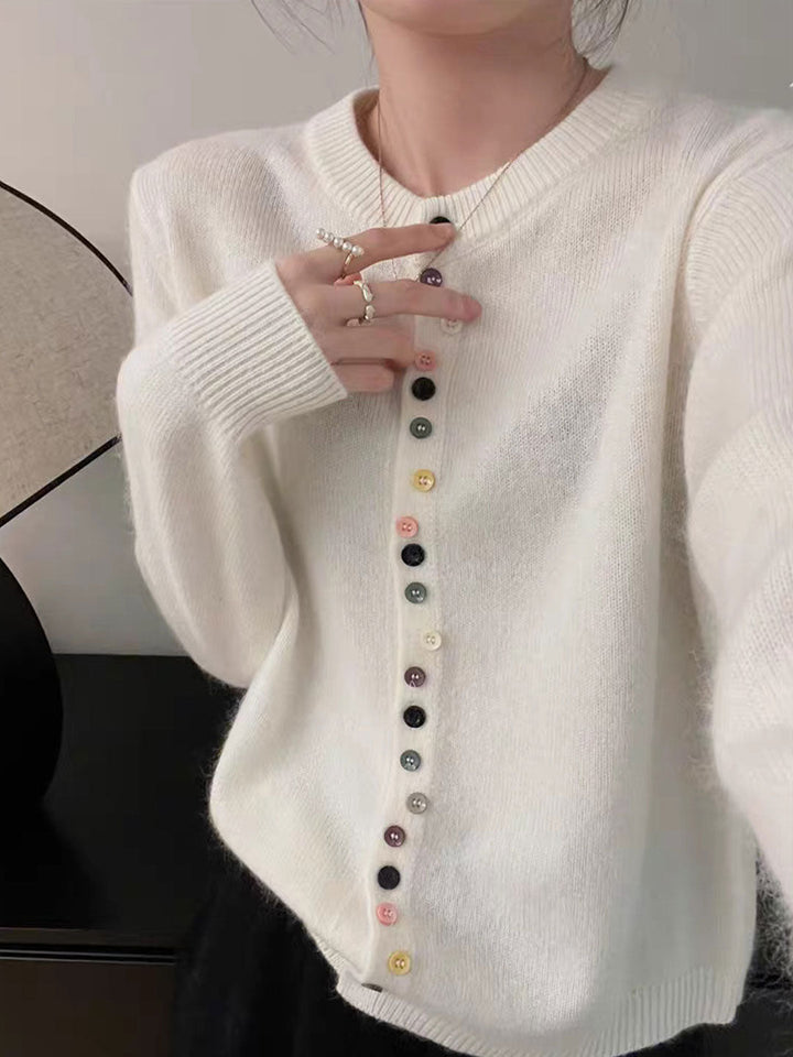 Aaliyah™ | Elegancki Kardigan Z Guzikami