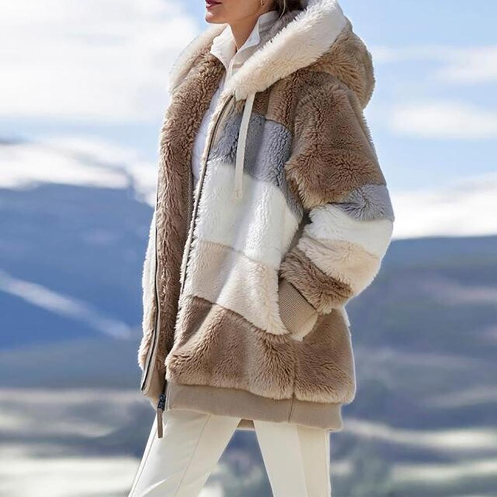KAREN | Puchowy Ciepły Oversized Hoodie Płaszcz