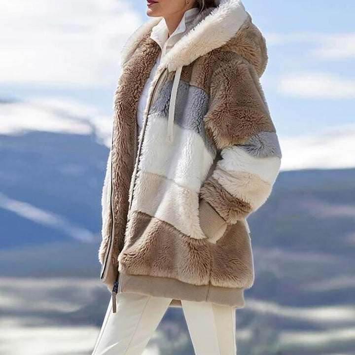 KAREN | Puchowy Ciepły Oversized Hoodie Płaszcz