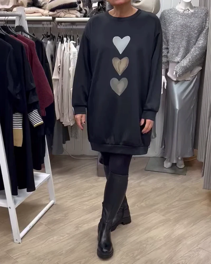 SIANORE - MODNY SWETER W KSZTAŁCIE SERCA