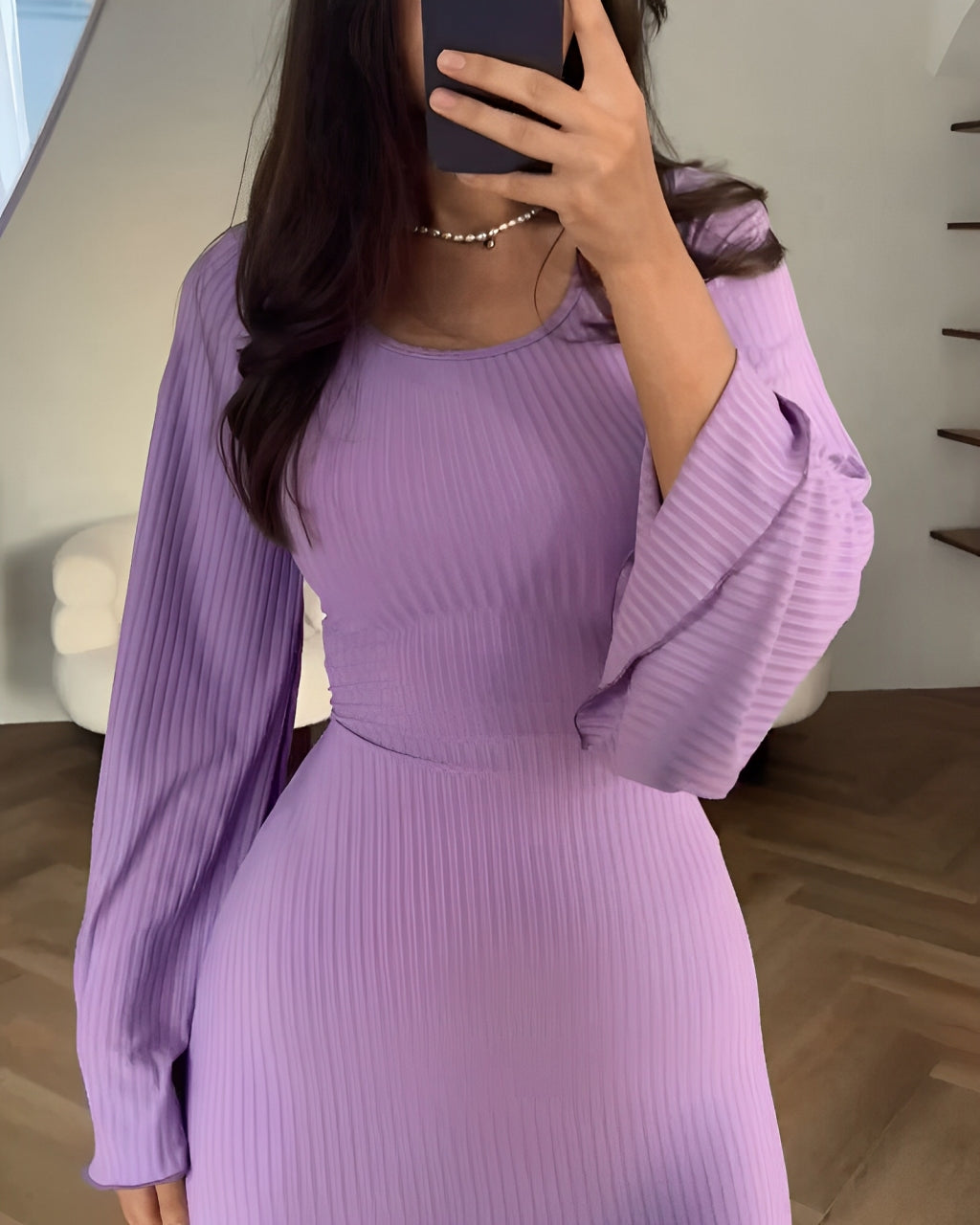 Aiah - Elegancka sukienka maxi z dzianiny