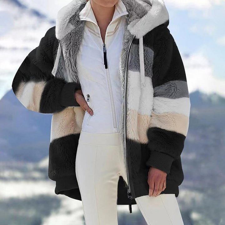 KAREN | Puchowy Ciepły Oversized Hoodie Płaszcz