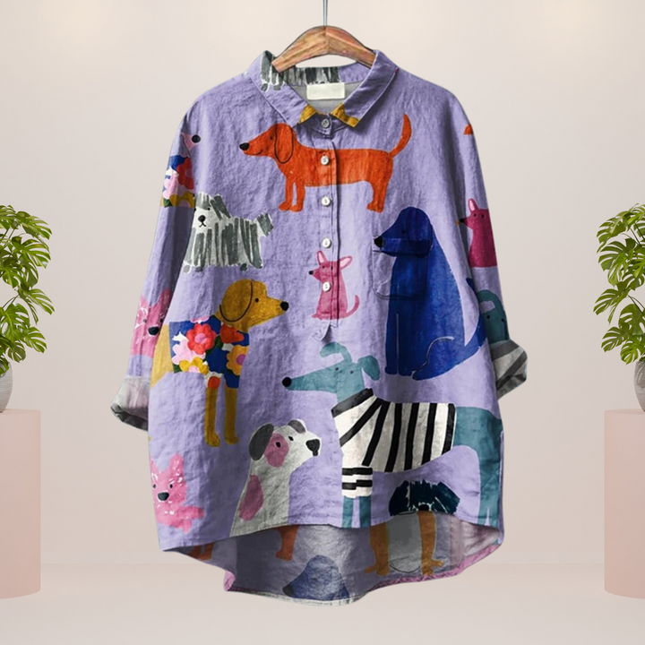 Amelia | Elegancka koszulka dla psa w stylu merdania ogonem