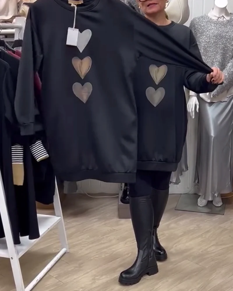 SIANORE - MODNY SWETER W KSZTAŁCIE SERCA