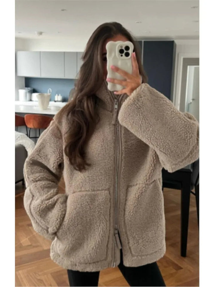 ANGELINA | Kurtka z Pluszowego Fleece
