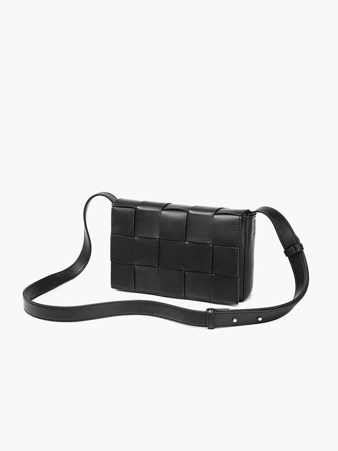 Czarna Woven Torba Przez Ramię