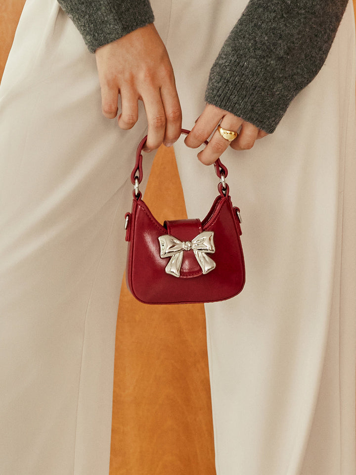 Mini Tote Bag z Faldą