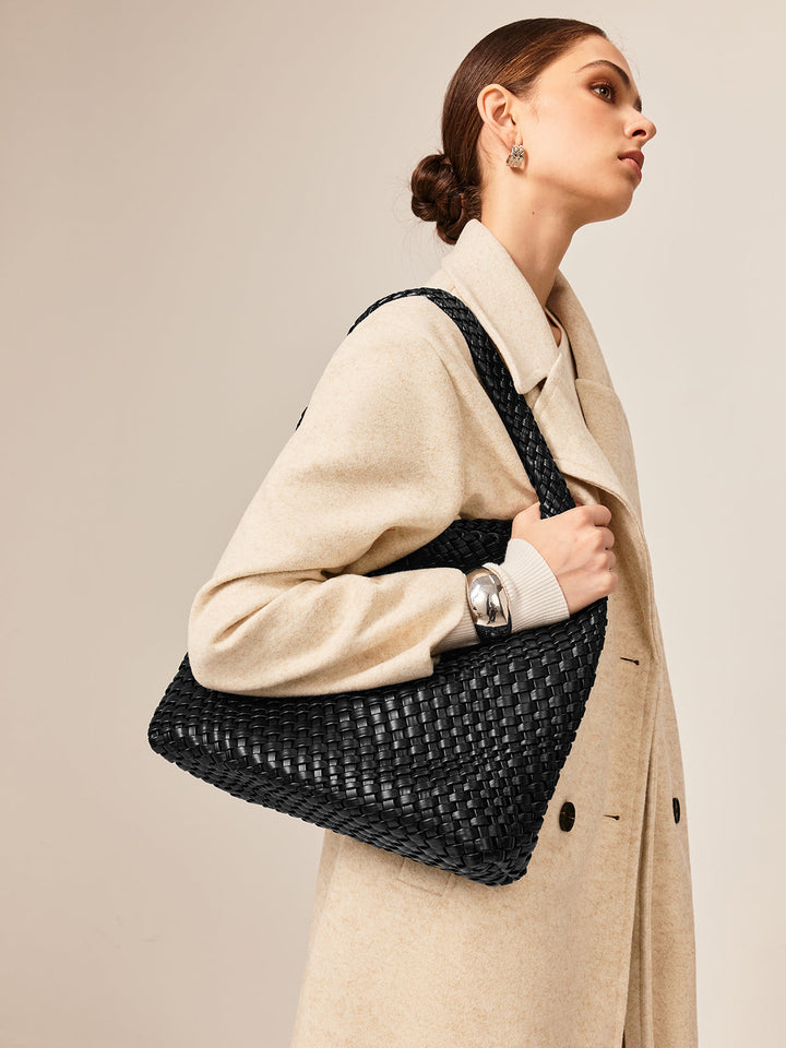 Duża Pojemna Torba Woven na Ramię