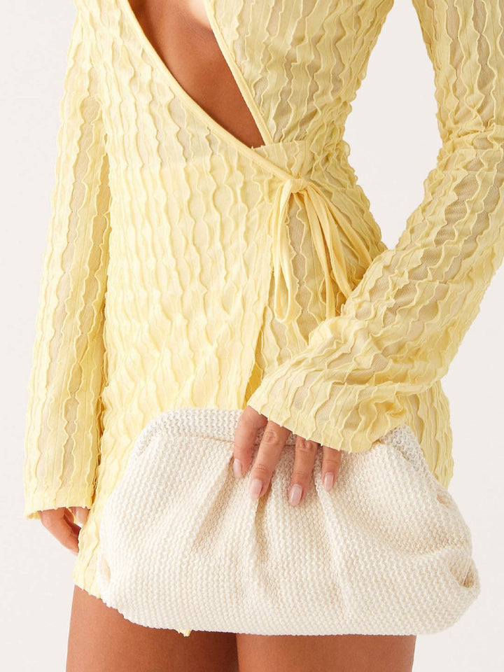 Braided Cloud Clutch Purse