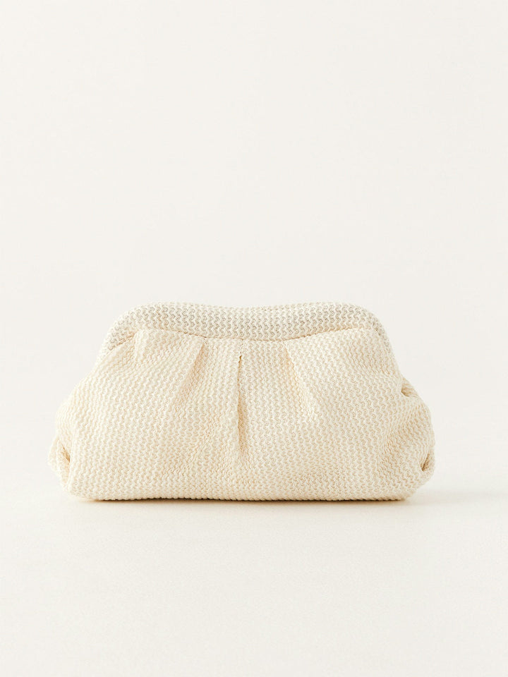Braided Cloud Clutch Purse
