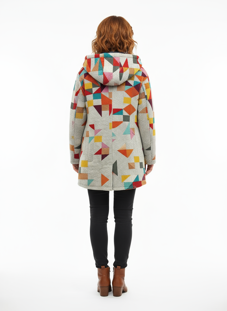 Agnieszka - Elegant Printed Cardigan