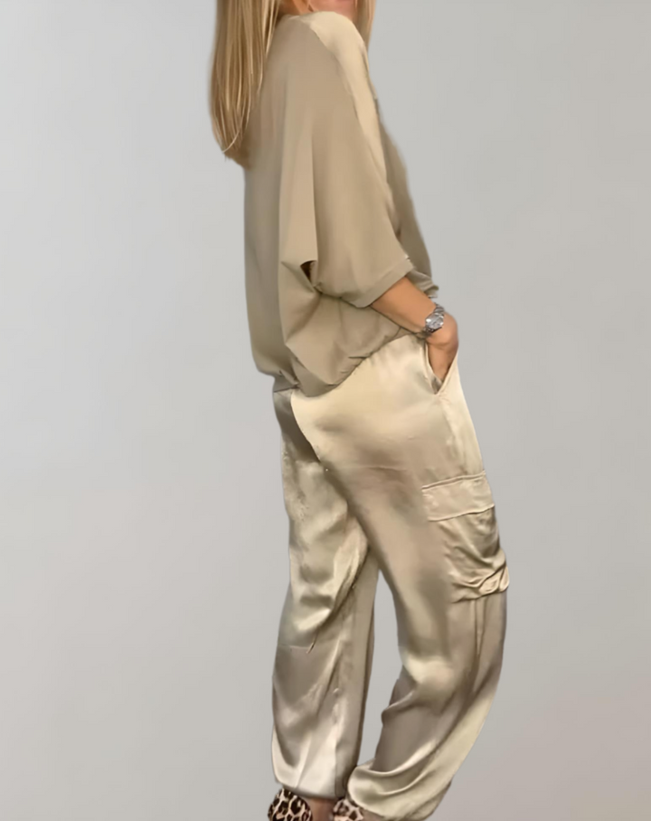 Amanda™| Zestaw Lounge Silky Cargo