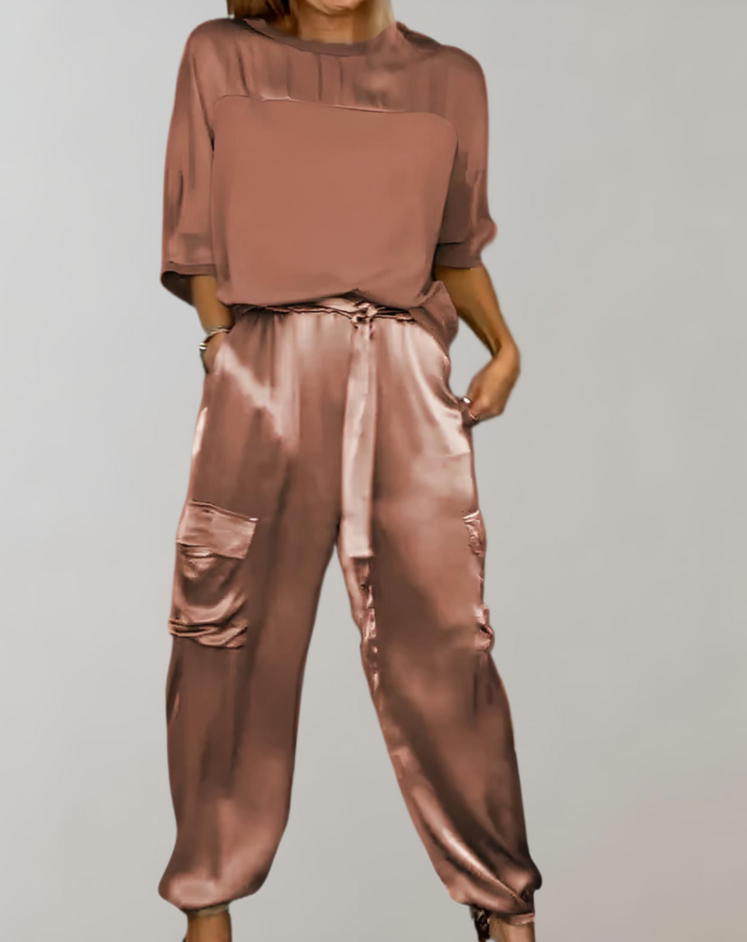 Amanda™| Zestaw Lounge Silky Cargo