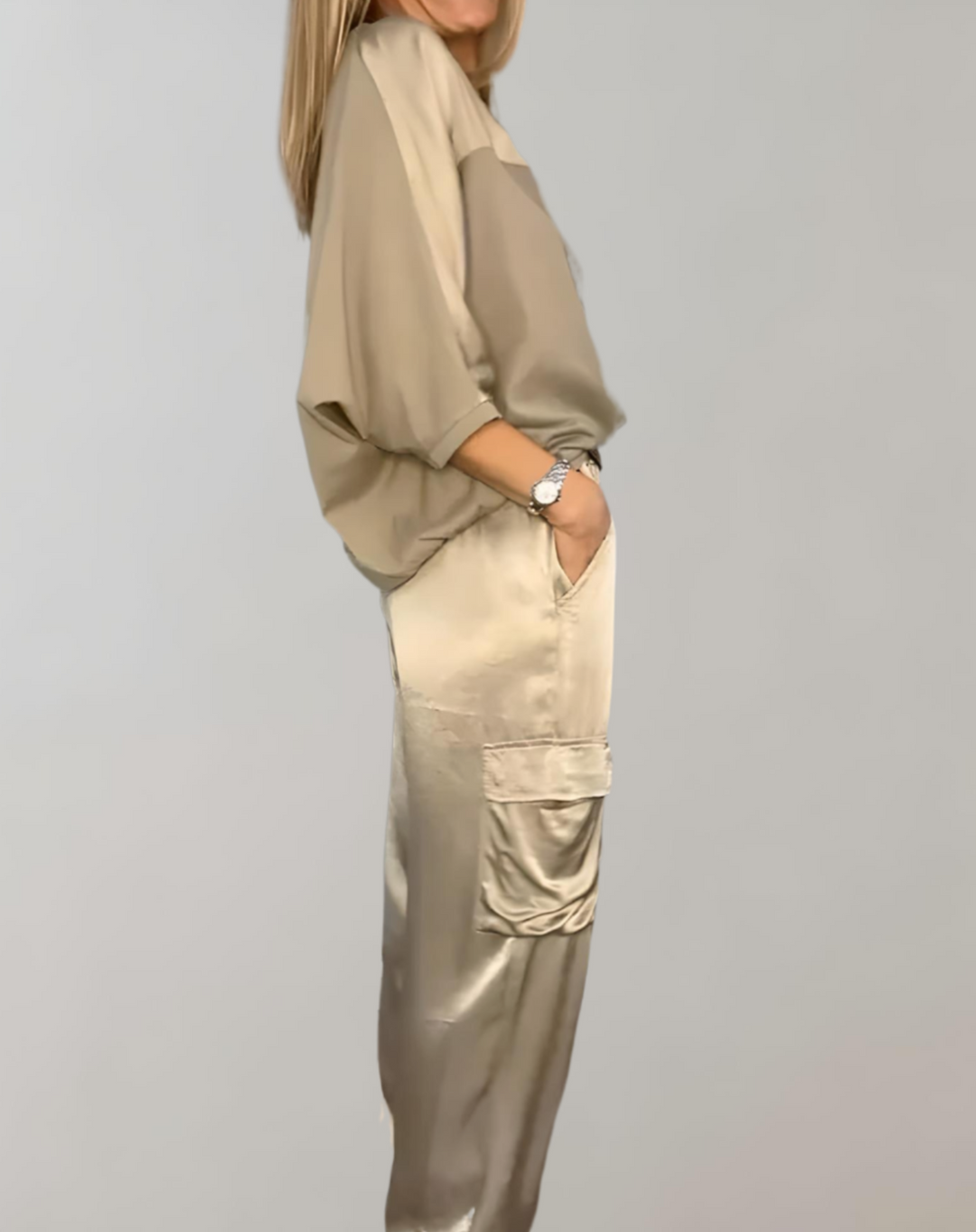 Amanda™| Zestaw Lounge Silky Cargo