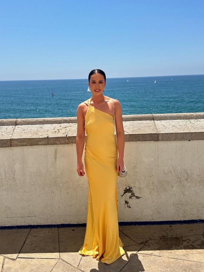 Caroline - Sukienka maxi z odkrytymi plecami