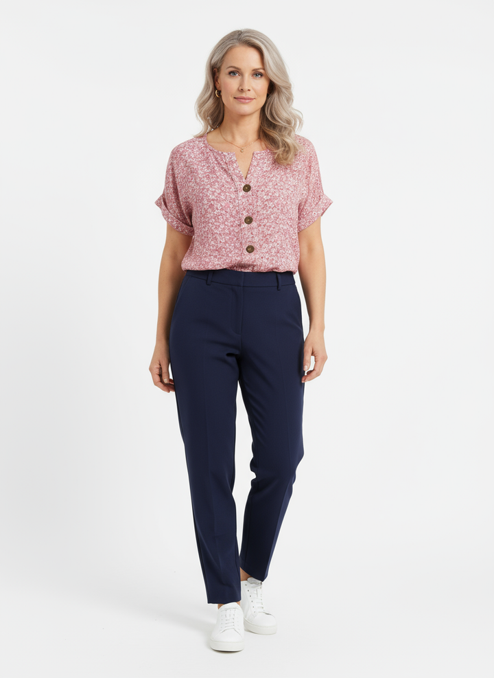 Sabine - Elegancka Kwiatowa Letnia Bluzka