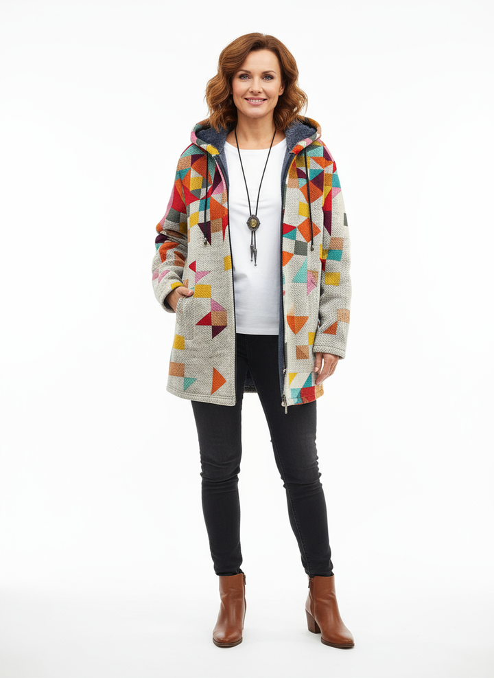 Agnieszka - Elegant Printed Cardigan