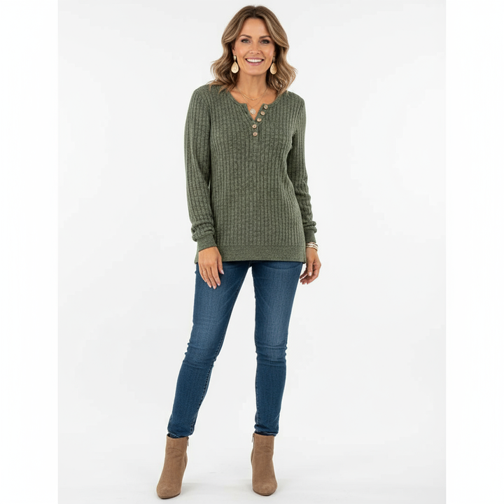Fien |  Sweter zapinany na guziki
