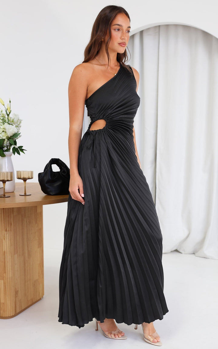 Rochelle - Czarna Sukienka Maxi
