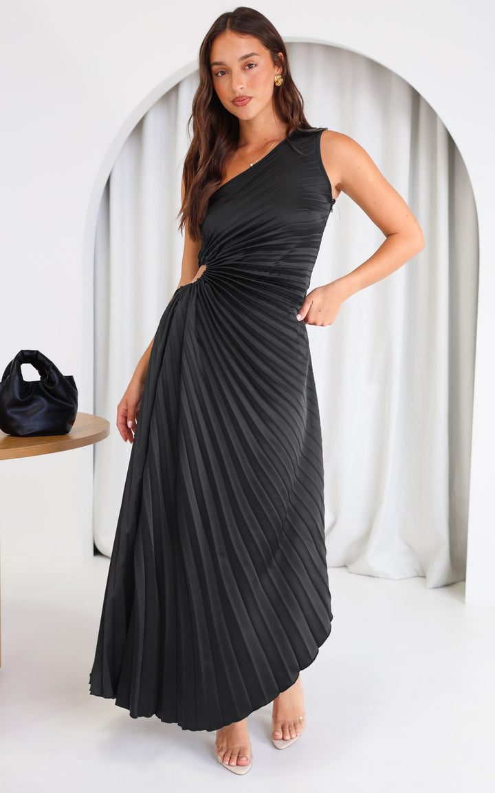 Rochelle - Czarna Sukienka Maxi