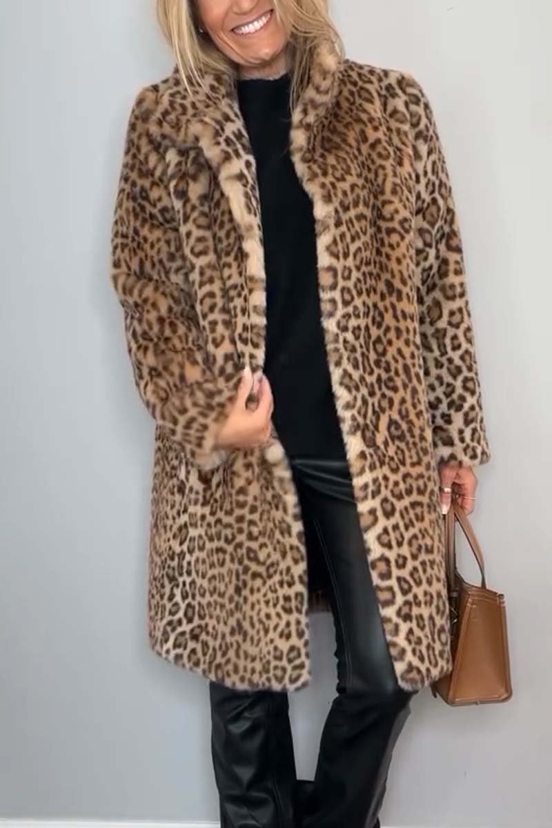 Rosa™ | Leopardzi Płaszcz Zimowy