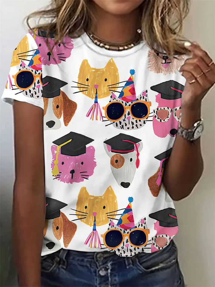 Zofia | Elegancka bluzka w zwierzęcy wzór inspirowana naturą