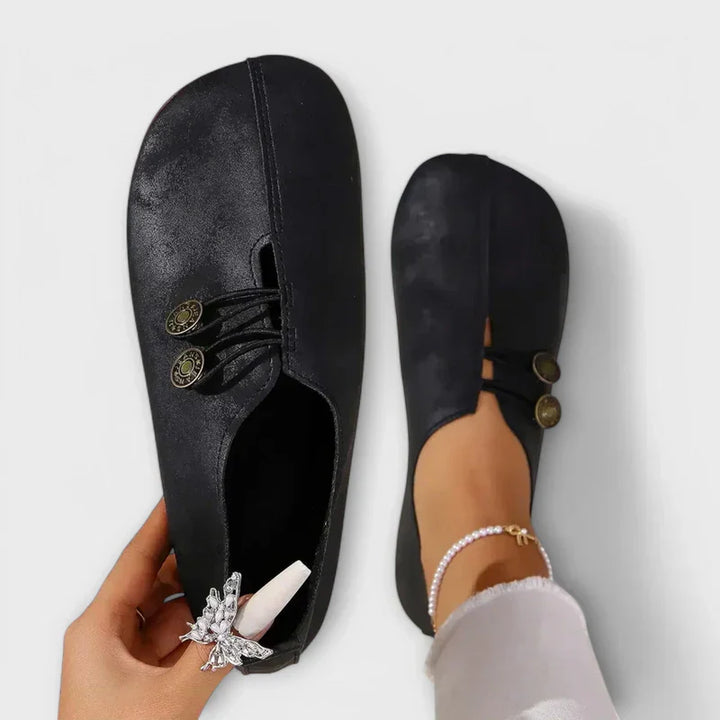 Fauna | Vintage-Loafer z detalami guzikowymi