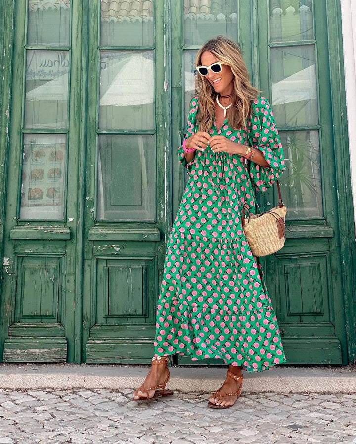 Iwa | Boho Długa Sukienka