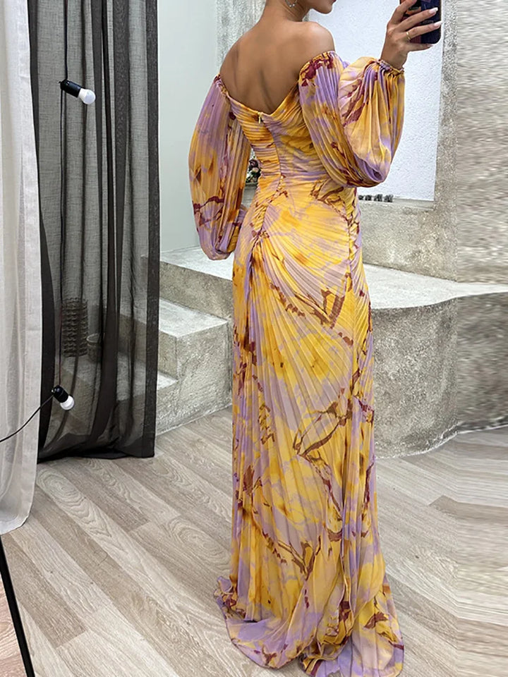 Kristine | Elegancka Sukienka z Dekoltem w Serek (Prawie wyprzedana)