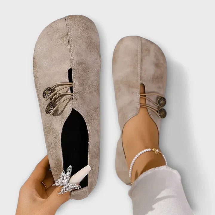 Fauna | Vintage-Loafer z detalami guzikowymi