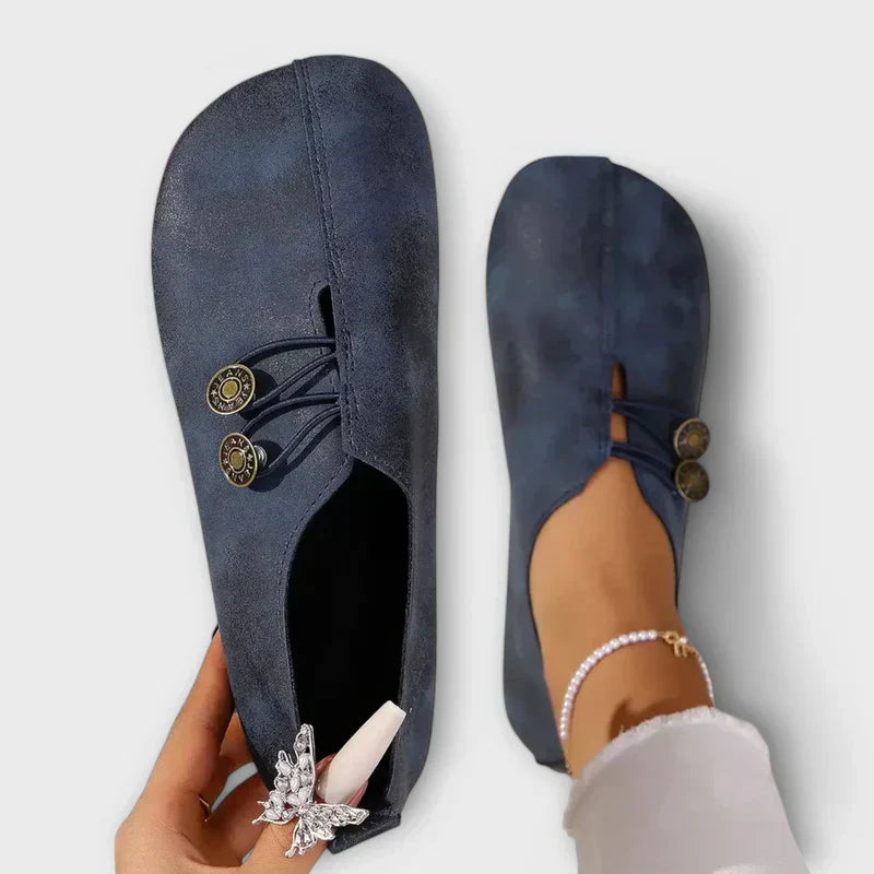 Fauna | Vintage-Loafer z detalami guzikowymi