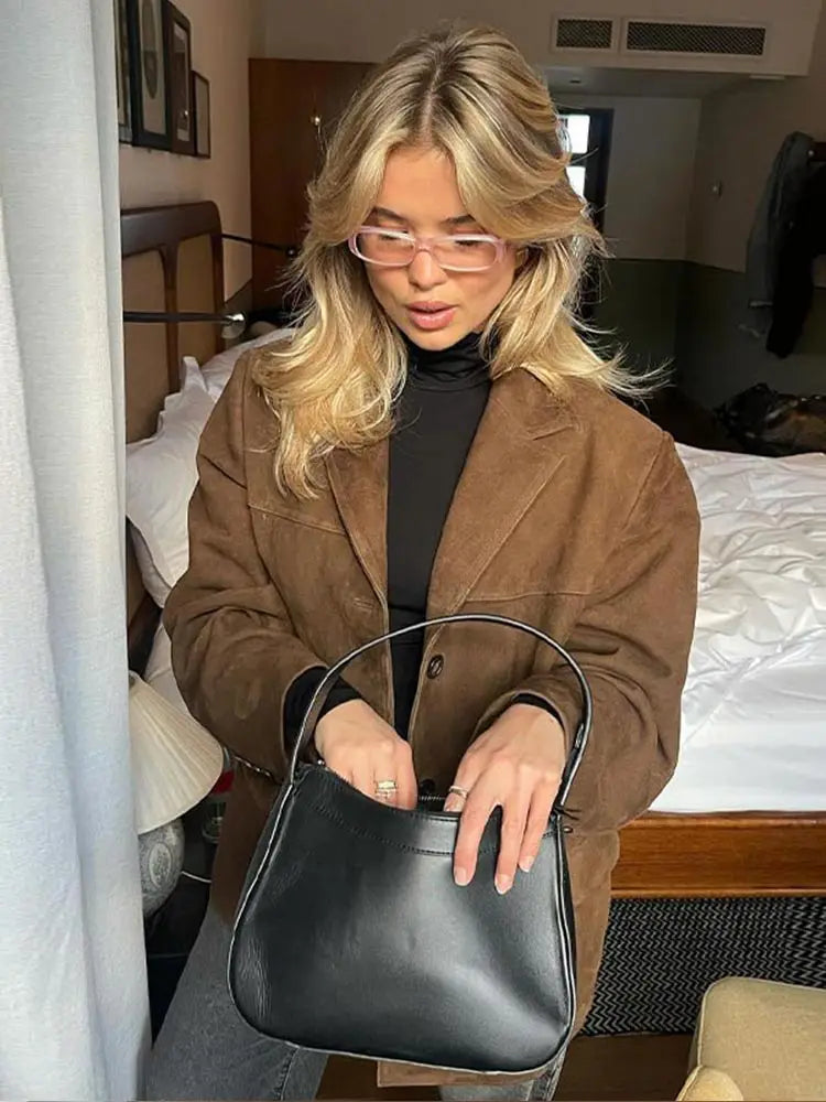 EMMA | Elegancka Kurtka z Kieszeniami na Klapie