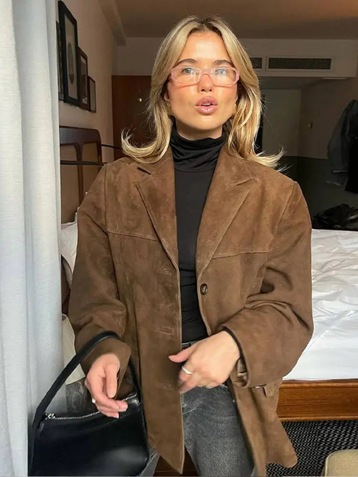 EMMA | Elegancka Kurtka z Kieszeniami na Klapie