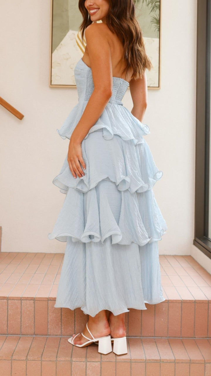 Kate - Maxikleid z falbanami