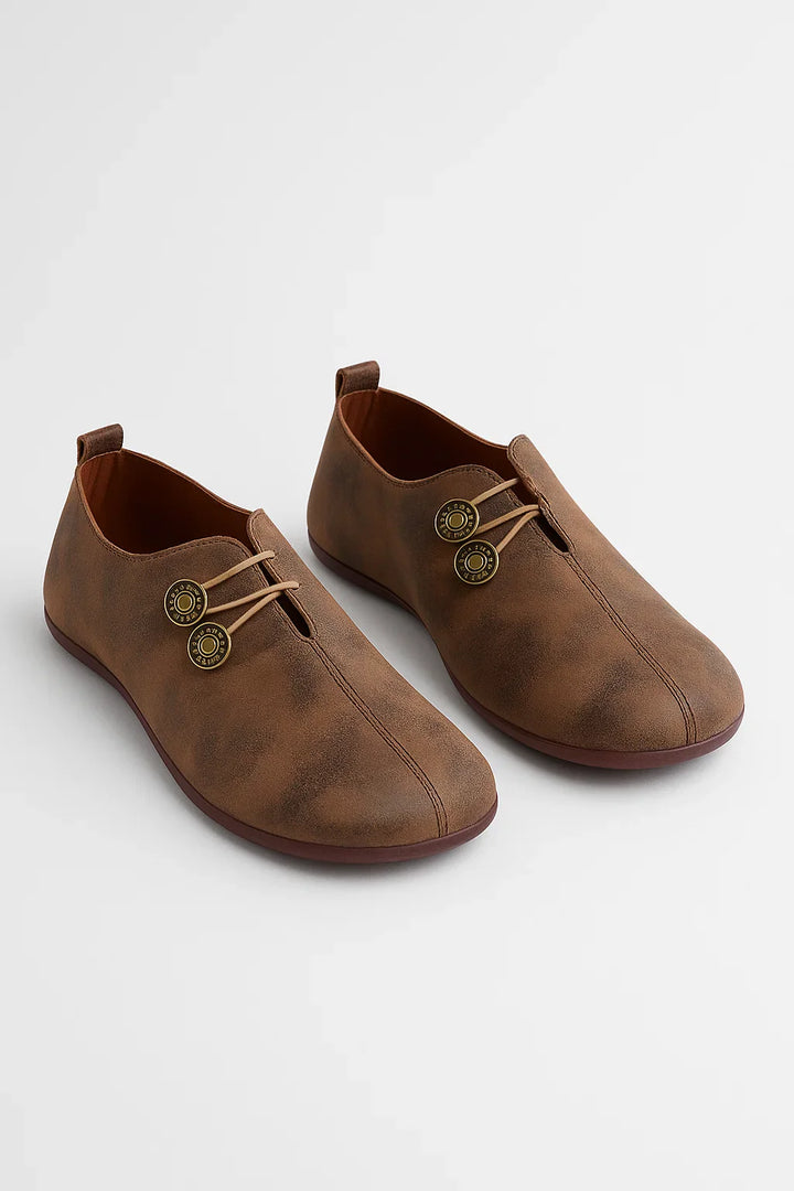Fauna | Vintage-Loafer z detalami guzikowymi