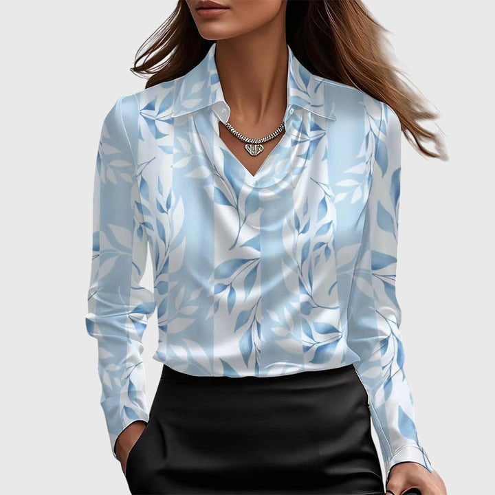 Samaire – Elegancka satynowa bluzka dla kobiet