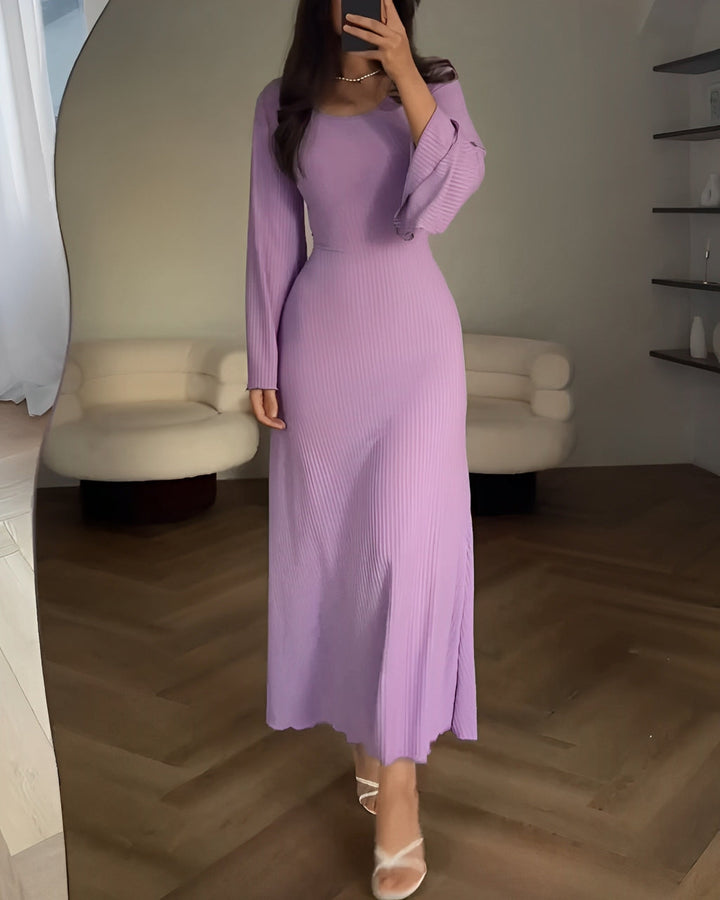 Aiah - Elegancka sukienka maxi z dzianiny